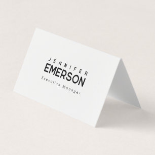 Carte De Visite Minimaliste moderne professionnel plain