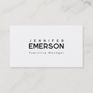 Carte De Visite Minimaliste moderne professionnel plain