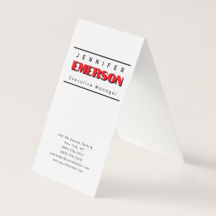 Carte De Visite Minimaliste moderne professionnel plain