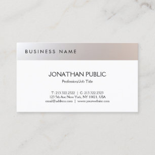 Carte De Visite Minimaliste Moderne Professionnel Simple Élégant