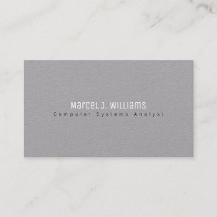 Carte De Visite minimaliste moderne professionnel simple neutre gr