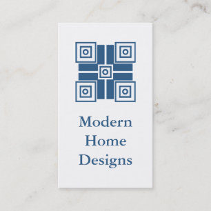 Carte de visite minimaliste moderne, Royal Blue