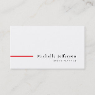 Carte De Visite Minimaliste Moderne Simple