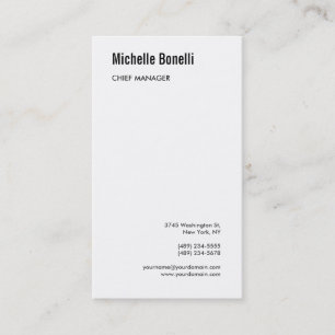 Carte De Visite Minimaliste Moderne Simple Professionnel