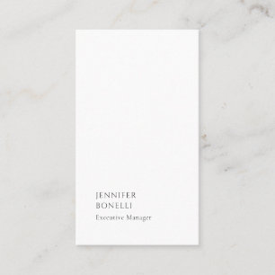 Carte De Visite Minimaliste moderne tendance noir blanc