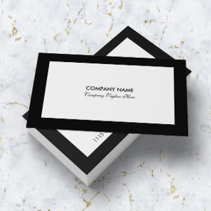Carte De Visite Minimaliste noir et blanc