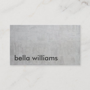 Carte De Visite Minimaliste noir moderne ciment gris professionnel