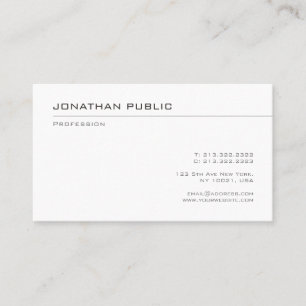 Carte De Visite Minimaliste populaire Modèle moderne Professionne