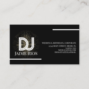Carte de visite Minimaliste Producteur de Musique