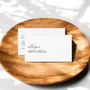Carte De Visite Minimaliste professionnelle moderne texte élégant