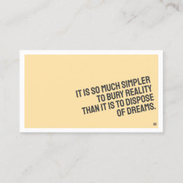 CARTE DE VISITE minimaliste PROSE