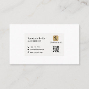 Carte de visite minimaliste Retour
