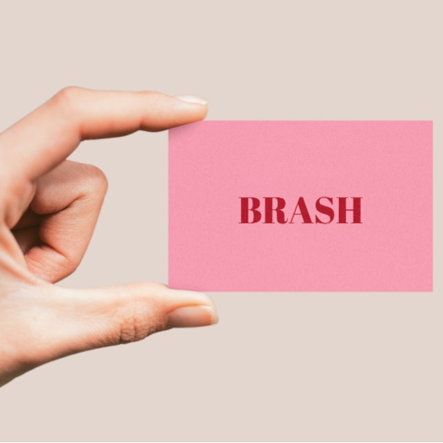 Carte de visite minimaliste rose pâle (Créateur téléchargé)