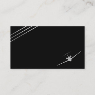 Carte de visite minimaliste Silver Aviation