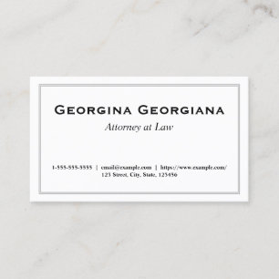 Carte De Visite Minimaliste, simple et élégant avec séparateur 