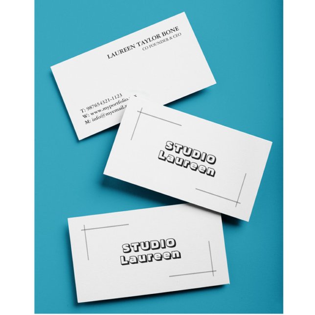 Carte de visite minimaliste simple moderne (Créateur téléchargé)