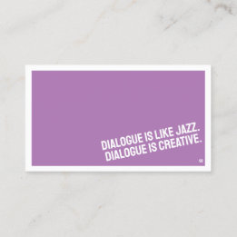 CARTE DE VISITE minimaliste THÉÂTRE