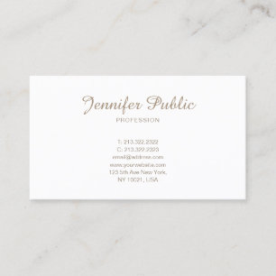 Carte De Visite Minimalistic professionnel élégant Smart moderne