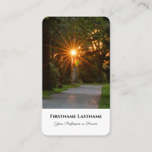 Carte De Visite Ministre morticien guérisseur spirituel soleil cou