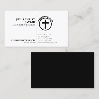 Carte De Visite Ministres de l'Église minimalistes et personnalité
