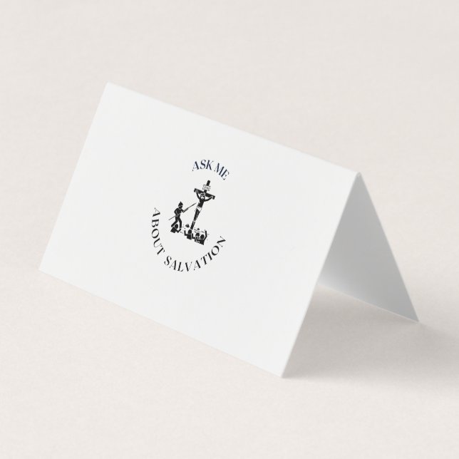 Carte De Visite m'interroger sur le salut (Devant)