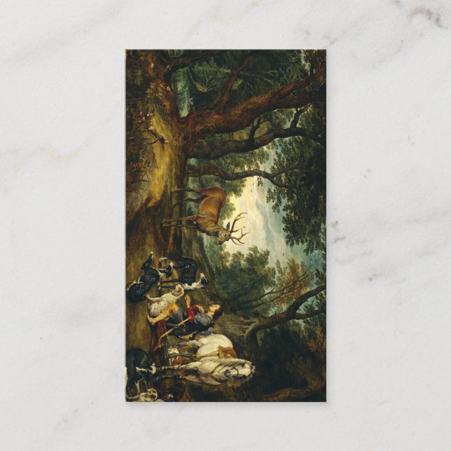 Carte De Visite Miracle de saint Hubert par Pierre Paul Rubens  (Devant)