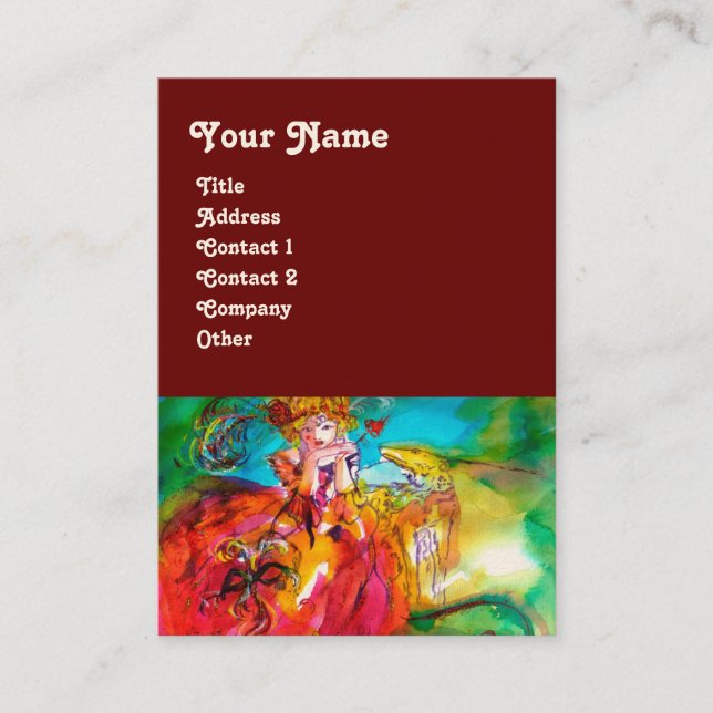 Carte De Visite MIRANDOLINA / Arts du spectacle, Costumier (Devant)