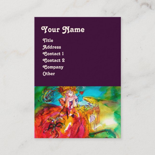 Carte De Visite MIRANDOLINA / Arts du spectacle, Costumier (Devant)