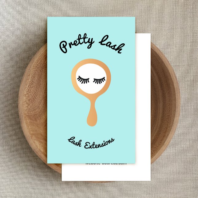 Carte De Visite Miroir d'extension Lash Cute (Créateur téléchargé)