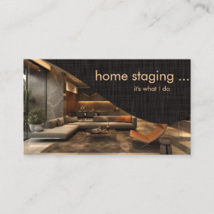 Carte De Visite Mise en scène de maison professionnelle contempora