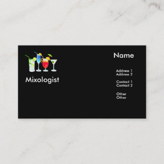 Carte De Visite Mixologist