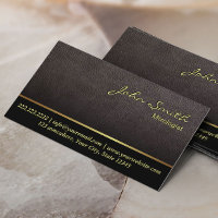 Mixologue Bartender Tissu en cuir foncé