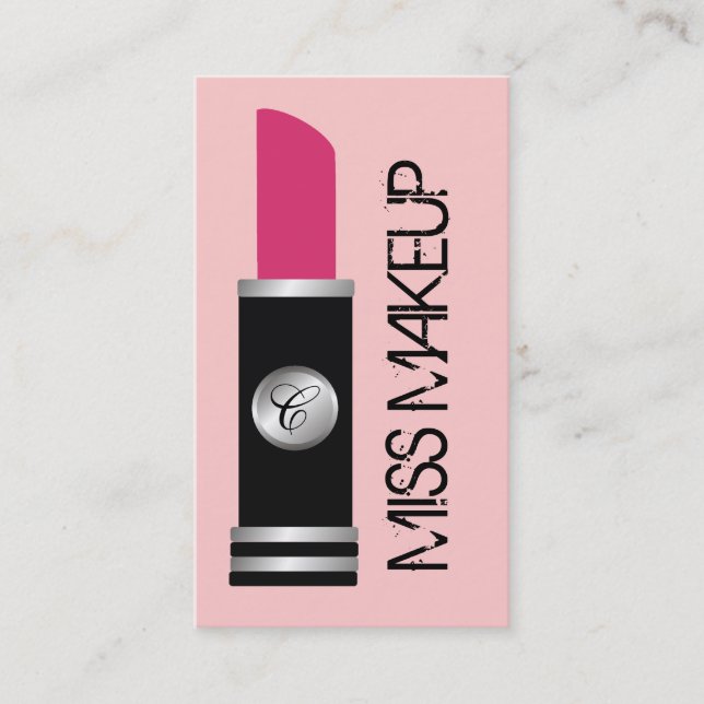 Carte De Visite Mlle Makeup Pink (Devant)