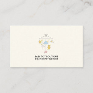 Carte De Visite Mobile de nurserie ours canard nuage étoiles suspe