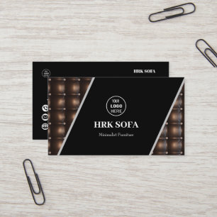 Carte De Visite Mobilier Cuir Canapé Design Professionnel