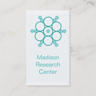 Carte de visite Mod Circles, Turquoise