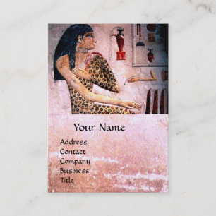 Carte De Visite MODE & BEAUTÉ DE MONOGRAM D'ÉGYPTE ANTIQUE, rose