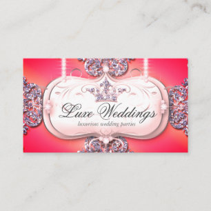 Carte De Visite Mode Bijoux Mariage élégant Parties scintillant 