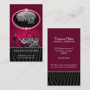 Carte De Visite Mode chic et impertinente