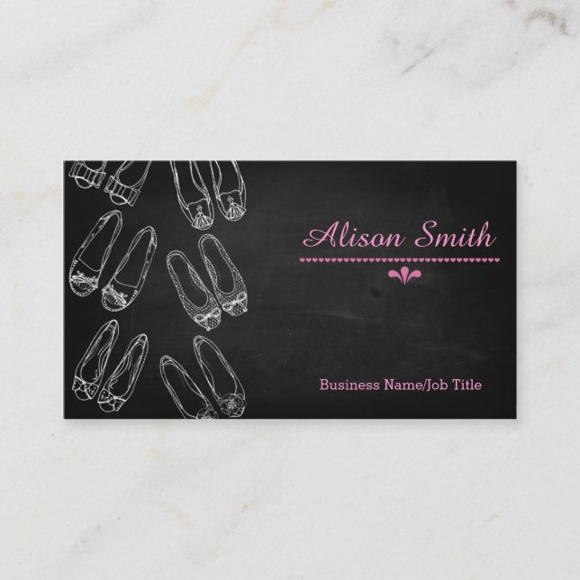Carte De Visite Mode/Compléments/Accessoires/chaussures (Devant)