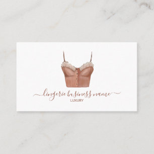 Carte De Visite Mode de lingerie à l'aquarelle