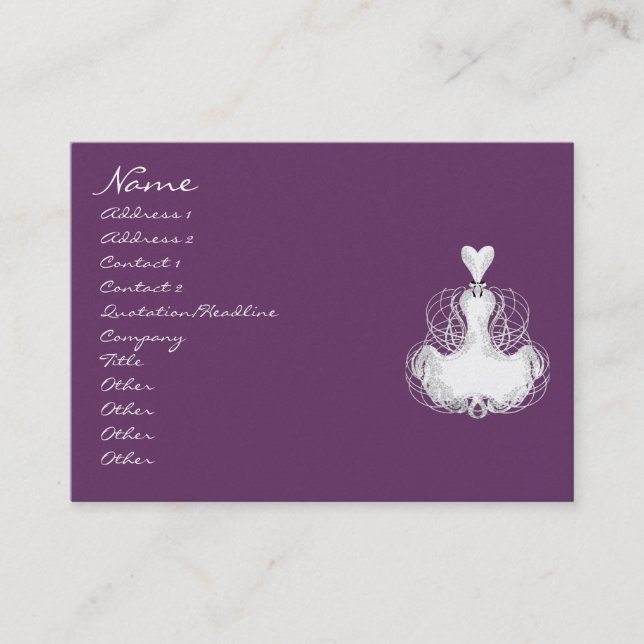 Carte De Visite #Mode #Diva - Robe en dentelle blanche (Devant)