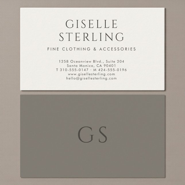 Carte De Visite Mode Luxe Boutique de Luxe  (Créateur téléchargé)