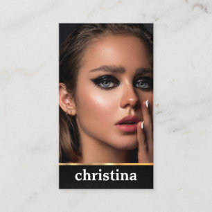 Carte De Visite Modèle acteur Dancer Photo Transparent Gradient