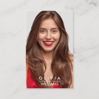 Carte De Visite Modèle acteur Dancer Photo Transparent Gradient