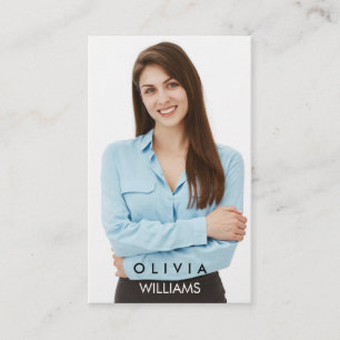 Carte De Visite Modèle acteur Dancer Photo Transparent Gradient Bu