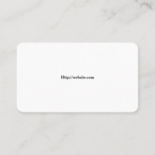 Carte de visite Modèle blanc de base
