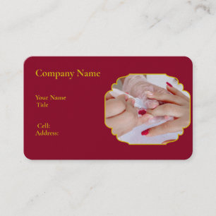 Carte de visite Modèle blanc de base NAIL SALON