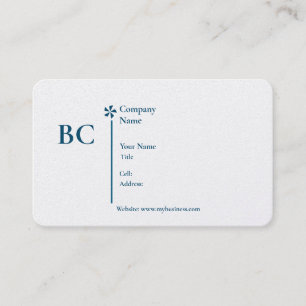 Carte de visite modèle blanc de base pour les entr