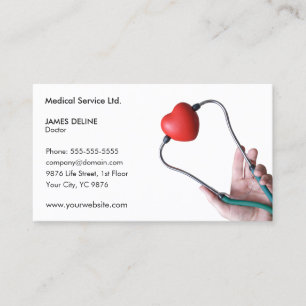 Carte De Visite Modèle Classic Medical Doctor Business Card